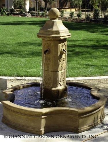 Giannini Garden Monaco Pond Fountain With Lorraine Finial